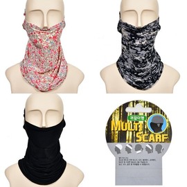 Versatile Ear-Hook Multi Scarf 0017vt Military/FREE 5ea