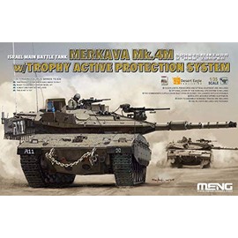 Meng 1/35 Scale Israel Main Battle Tank Merkava Mk.4M w/Trophy Active Protection System - Plastic Model Building Kit # TS-036