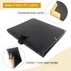 IvyRobes PU Leather Sheet Music Folder Black, 3 Rings Hand