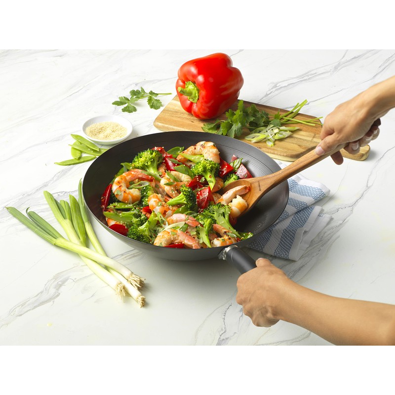 GoodCook Everyday Nonstick Wok, 12 Inch, Black