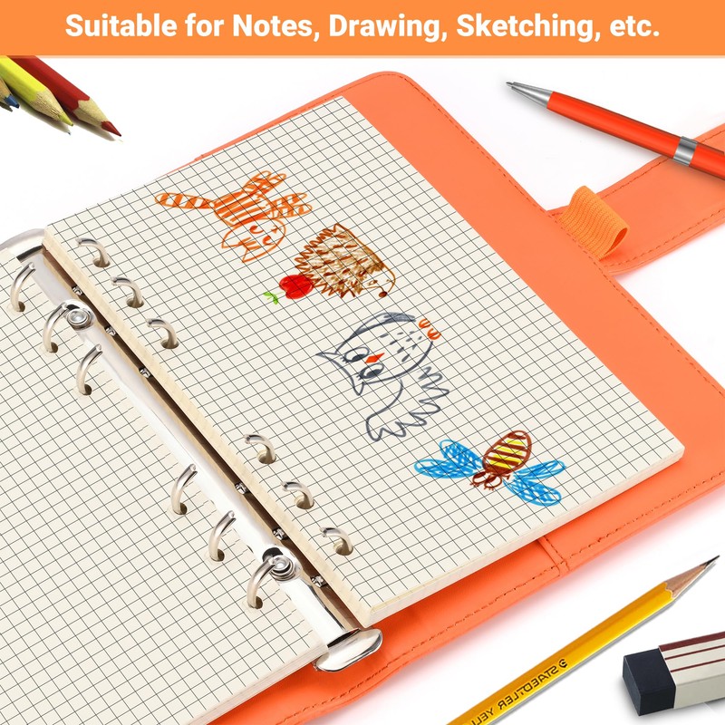 Refill Paper for A6 6 Ring Binder Notebook - Ideal
