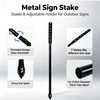 Bstersign 2Pack Heavy Duty Yard Sign Stakes, 52-Inch Long and