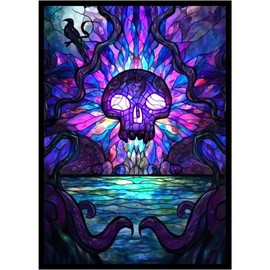 100 Card Sleeves with 100 Inner Sleeves, Textured Back Art Sleeves, Fit Standard Size Cards - Swamp - Color: Mountain