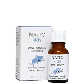 Natio Australia Kids Sweet Dreams Essential Oil Blend 15ml - Essential Oils Safe for Kids - Lavender, Chamomile & Sweet Orange Pure Essential Oils - Vegan Friendly & Made in Australia