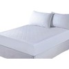 Polycotton Quilted Mattress Protector, Extra Deep12", SMALL DOUBLE 4FT:WHITE