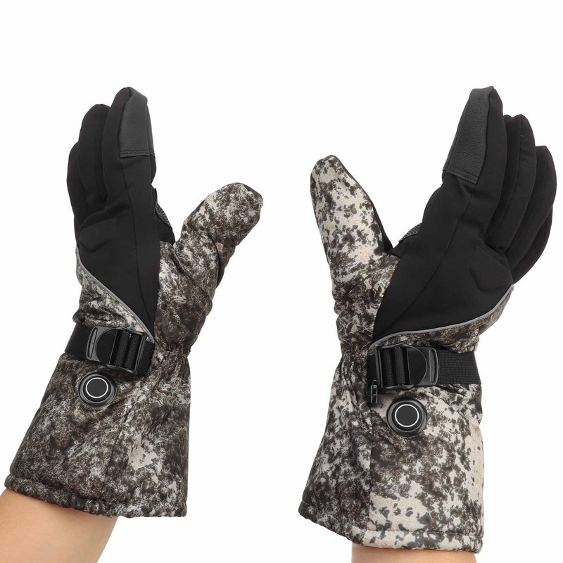 Electric Thermal Gloves Polyester Adjustable Temperature Anti Slip Touch Screen