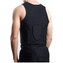GRDFLX 남성 패딩 압축 셔츠 축구 갈비뼈 보호 가슴 4패드 청소년 장비 [Large] GRDFLX Men's Padded Compression Shirt Soccer Rib Protection Chest 4 Pads Youth Gear [Large]