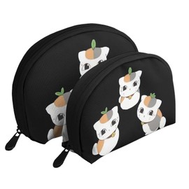 Natsume's Book of Friends Nyanko-sensei Coin Purse Pouch Storage Pouch Wallet Portable Functional Large Capacity Waterproof Shell Pouch Parent and Child Pouch Travel Goods Toiletry Travel Pouch