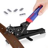 WORKPRO Desktop Leather Hole Punch Set, Rotary Belt Hole Puncher