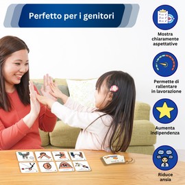 Autism Supplies And Developments IT_BKR Plastic Key Ring Visual Behavior Italian Blue