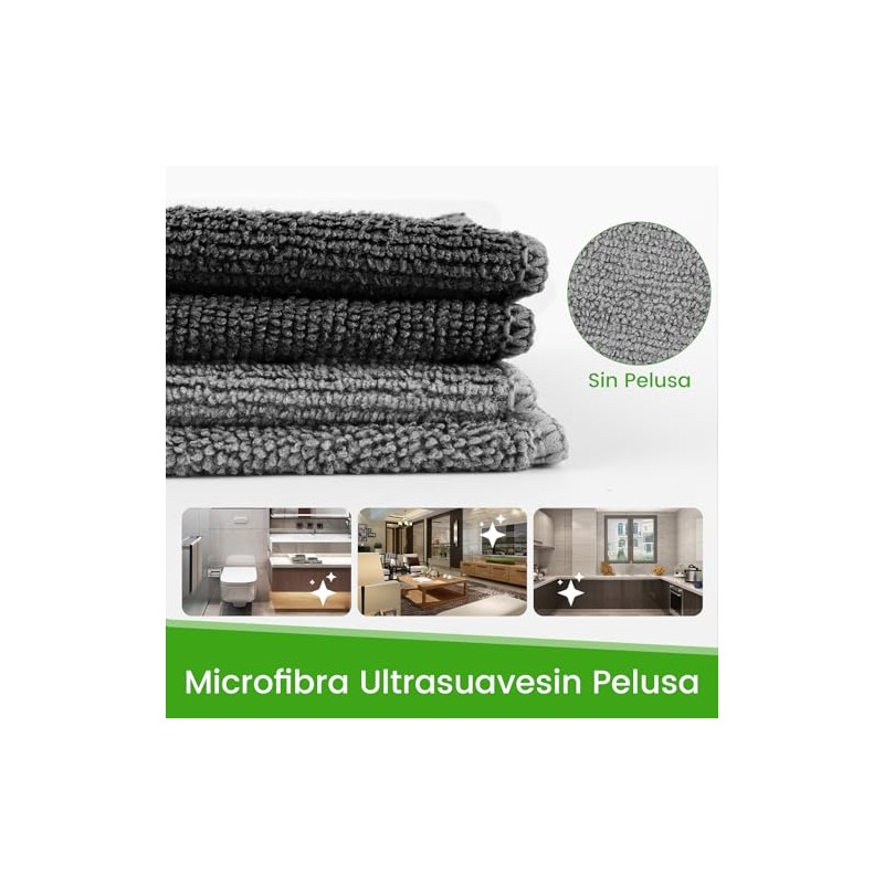 RUISTLI 10 PCS-Trapos de Cocina-Microfibra 25*25CM,Trapos de Limpieza Trapo Microfibra,Trapo