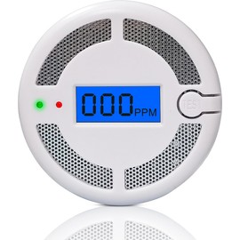 Carbon Monoxide Detectors with LED Digital Display, Portable Carbon Monoxide Alarms for Home, CO Alarm with UL2034, Replaceable Batteries (Batteries NOT Included),1 Pack