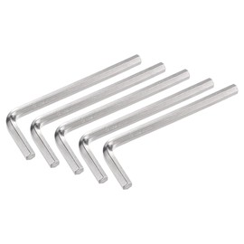 TOP-VIGOR 5Pcs 5mm Hex Key Wrench, Metric CR-V L Shaped Allen Key Imperial Hexagon Head Spanner Tool for Repairing, Installation