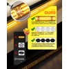 LRTER 42" Roof Top Strobe Light Bar Amber Light Bar,