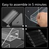 Acrylic Coffee Capsule Storage Holder Compatible, nespresso pod organizer, 5-Tier