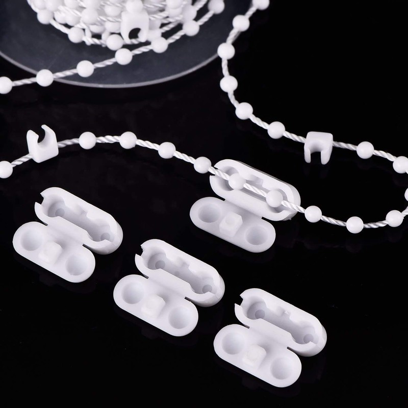 KAHEIGN 35Pcs Vertical Blind Accessories, 10M Bottom Chain and 10Pcs