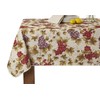 Violet Linen European Vinyard Grapes Printed Design Tablecloth, 60 in