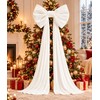 Oversized Velvet Christmas Bow with Long Tails, 15.75 x 70.8