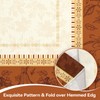 Fall Pumpkin Maple Leaf Rectangle Table Cloth Orange 60x84inch