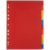 Herlitz A4 Manila Cardboard Index 10 Sheets 5 Assorted Intensive