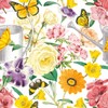 20 Napkins Fresh Flower Garden Gerbera Blackflower Flowers Summer Table