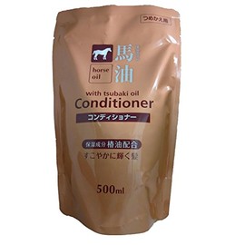 Kumano Oil and Horse Oil Conditioner Refill, 16.9 fl oz (500 ml)