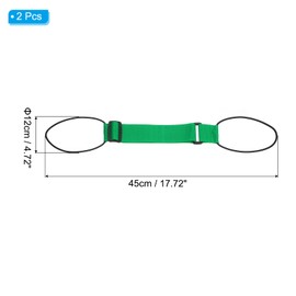 PATIKIL Luggage Straps Bag Bungee, 2 Pcs Suitcase Straps Adjustable Belt for Add a Bag Easy to Travel Elastic Strap Belt Handle Handbag Backpack, Grass Green