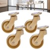 4 Pack Brass Swivel Caster Wheels-Loading 440lbs, 360 Degrees Universal