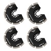 Vearter Diamond Oscillating Saw Blades 4PCS, 3'' Universal Multitool Blades