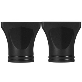 Veemoon 2pcs Hair Dryer Nozzle, Plastic Hair Dryer Attachments Flat Hair Dryer Nozzle Black Hair Dryer Diffuser Replacement Salon Hairdressing Tool - 2.04in Inner Diameter