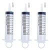 3 Pack 100ml Syringes, Large Garden Syringe for Scientific Labs,