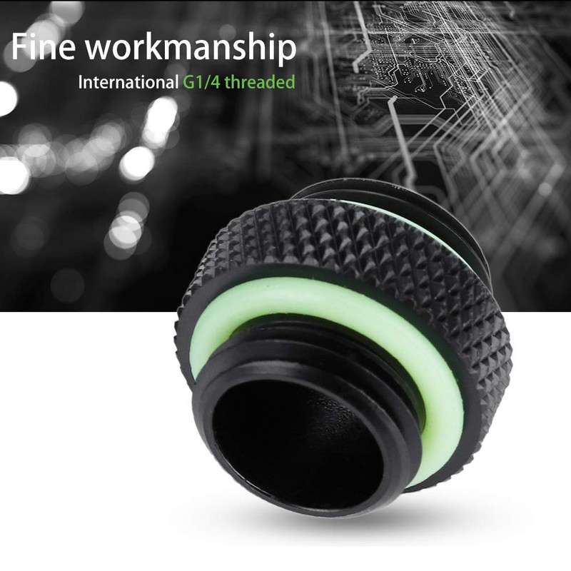 ASHATA 2pcs G1 / 4 Thread PC Water Cooling Adapter,