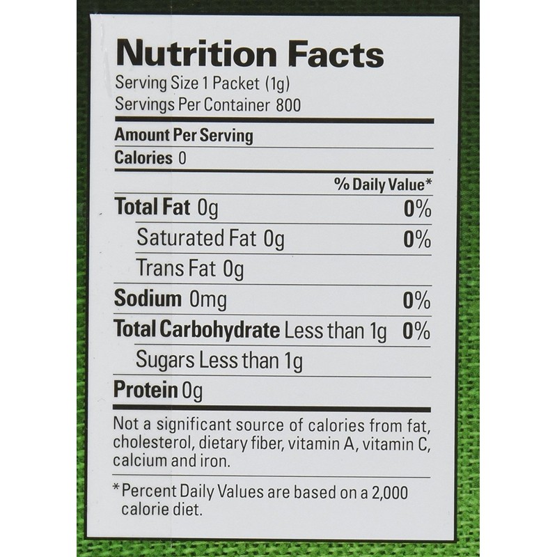 Stevia in the Raw Sweetener With Dextrose,1g Packet, 800 Count