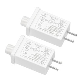 PATIKIL 29V 13W LED Power Supply, 2pcs DC Low Voltage Transformer IP44 LED Driver Replacement Adapter for String Light, Projector Light, Fairy Lights, White