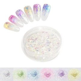 Other brands Sophisticated Glitter Nail Art Sparkling Shine Glitter Large Size 6 Colors 30g - Shine Glitter 30g-05 Purple / 세련된글리터 네일아트 반짝반짝 샤인 글리터 대용량 6종 30g - 샤인글리터30g-05퍼플