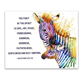 TJ Originals Book of Galatians Quote Wall Art, Christian Art Print, Christian Gifts for Women, Religious Verses Desk Decor, Bible Verses Office Wall decor, Catholic Art Wall Decor (11x14 in)