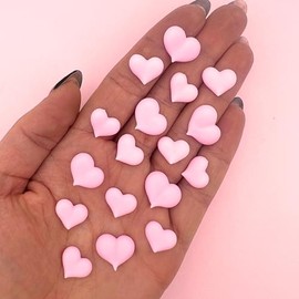 36 Pink Hearts Mini Icing Decorations | Valentines Day Gift | Pink Hearts | Valentines Sprinkles | Edible Sprinkles | Icing Hearts | Sugar Hearts| Heart Sprinkles | by Simply Sucré (36 Icing Hearts)