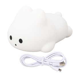 Cute Rabbit Night Light High Sensitivity Bunny Lamp Silicone Dimmable Nursery Nightlight for Kids Baby Toddler Decor Bedroom