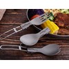 Boundless Voyage Folding Flaware Ultralight Titanium Cutlery Portable Spoon Fork