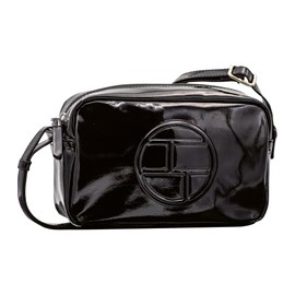 TOM TAILOR Women's Rosabel Patent Shoulder Bag, black