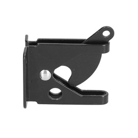 Cerradura de Valla de Hierro, Cerradura de Puerta Autobloqueante con Cable Ajustable para Jardín, Patio Trasero, Negro, Herrajes Y Cerraduras Para Puertas Y Ventanas