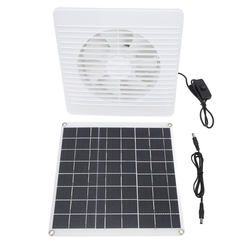 Solar Panel Powered Fan Maintain Air Circulation 6 Blades 15W