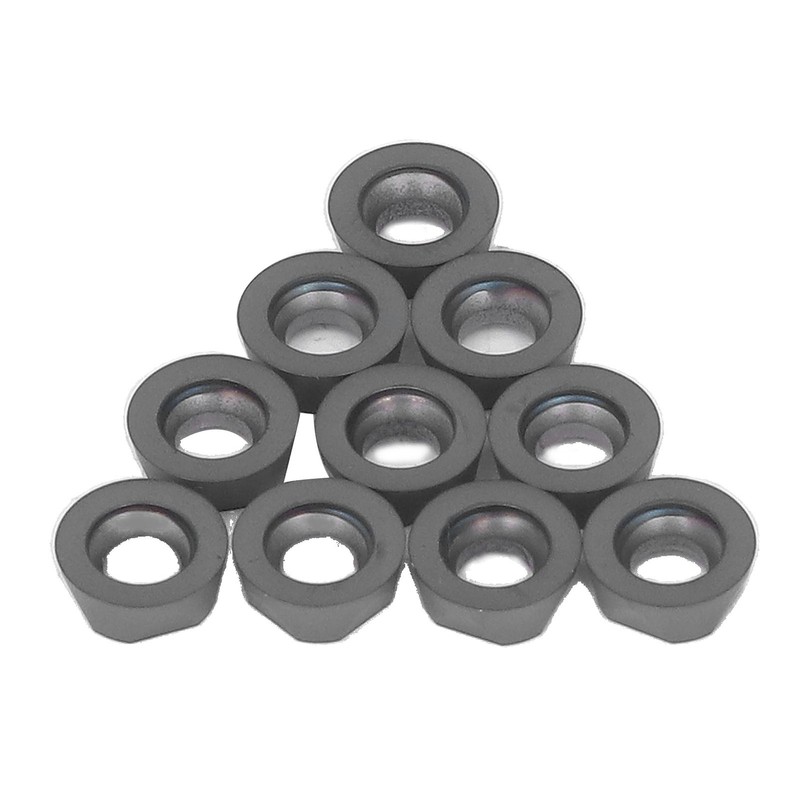 10PCS Black Coating Carbide Inserts Round CNC Turning Milling Inserts