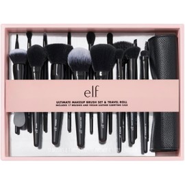 e.l.f. Cosmetics Set de Brochas de Maquillaje con Estuche para Viaje