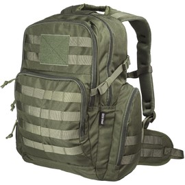 RIVER ROAD Huntex 40L Tactical Backpack for Men & Women in Ranger Green - Military Style for Hunting - Hiking Backpack & Travel Combat Backpack - Outdoor Tactical Backpacks & Sport Mochila Tactica