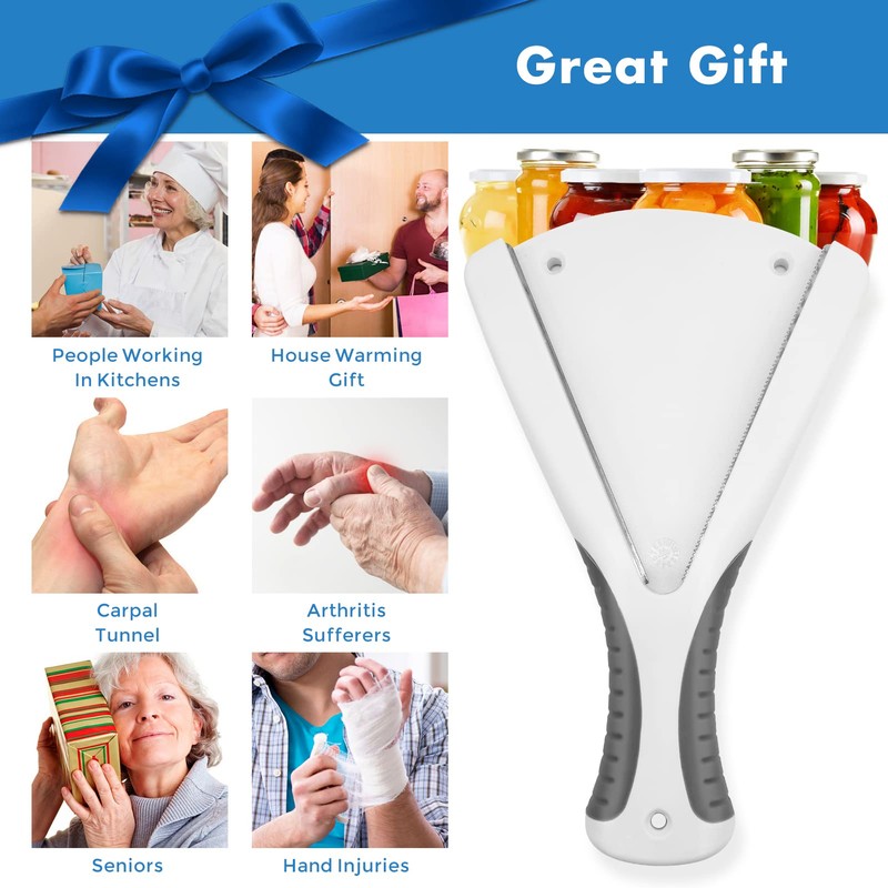 Jar Opener|Effortless Jar Opener for Weak Hands & Seniors With