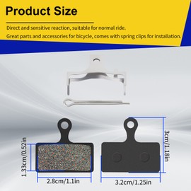 AHL Bicycle Semi-Metallic Disc Brake Pads for Shimano XTR M985 2011 M988 Deore/XT M785 SLX M666 M675 Deore M615 Alfine S700 MTB Bike / 2011 XTR, 2012-2013 XTR, XT, SLX (4 Pairs)