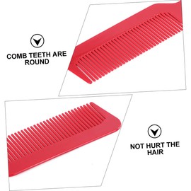 Baluue 5pcs Hand-held Barber Comb for Men Hair Styling Multi-color Tooth Design for Safe Use for Barbers Salons and Personal Grooming