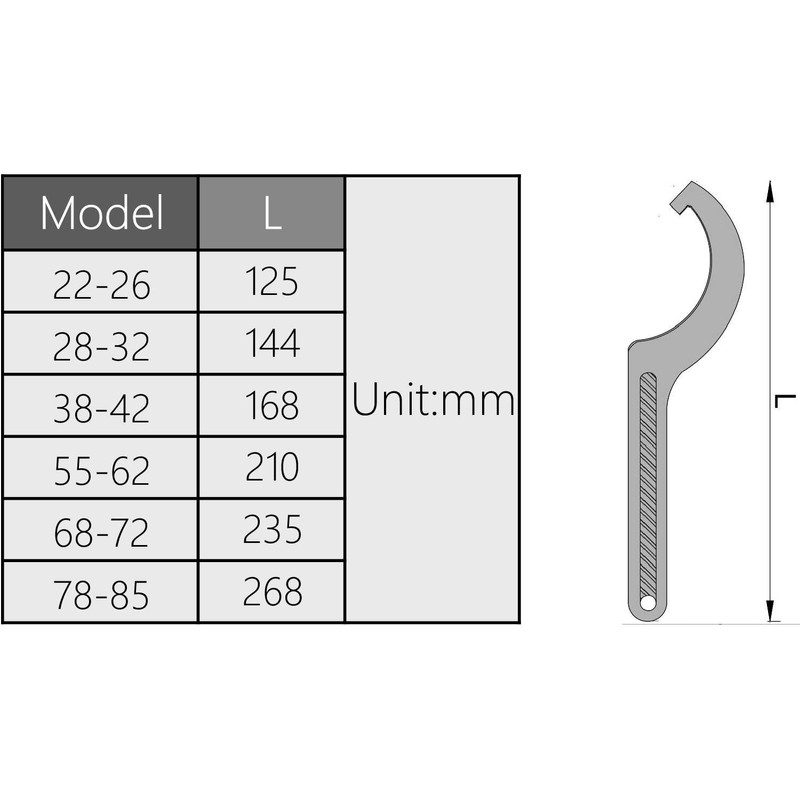 Utoolmart C Hook Spanner Wrench Collet Chuck for 28-32mm Round
