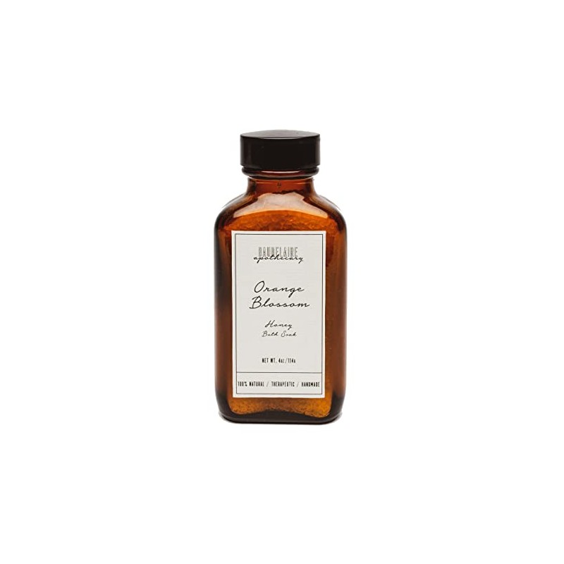 Baudelaire Orange Blossom Honey Bath Apothecary Soak, 4 Ounce